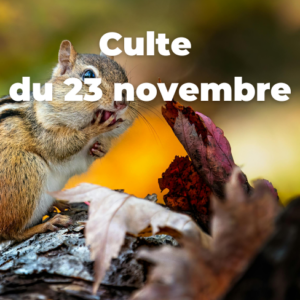 Culte du 23 novembre 2025