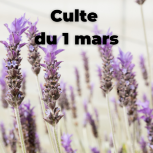 Culte du 01 mars 2026