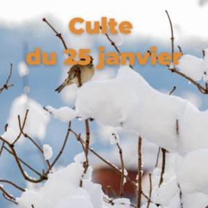 Culte du 25 janvier 2026